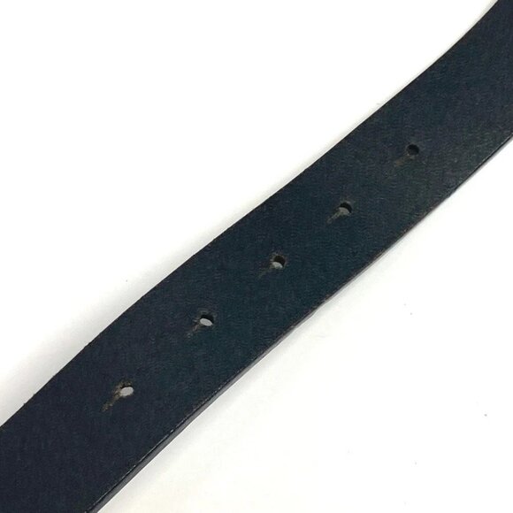 VERSACE logo Leather belt, leather belt buckle belt Leather Black main image 6